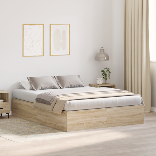 Opbevarings Sengramme Sonoma Eg 160X200 Cm
