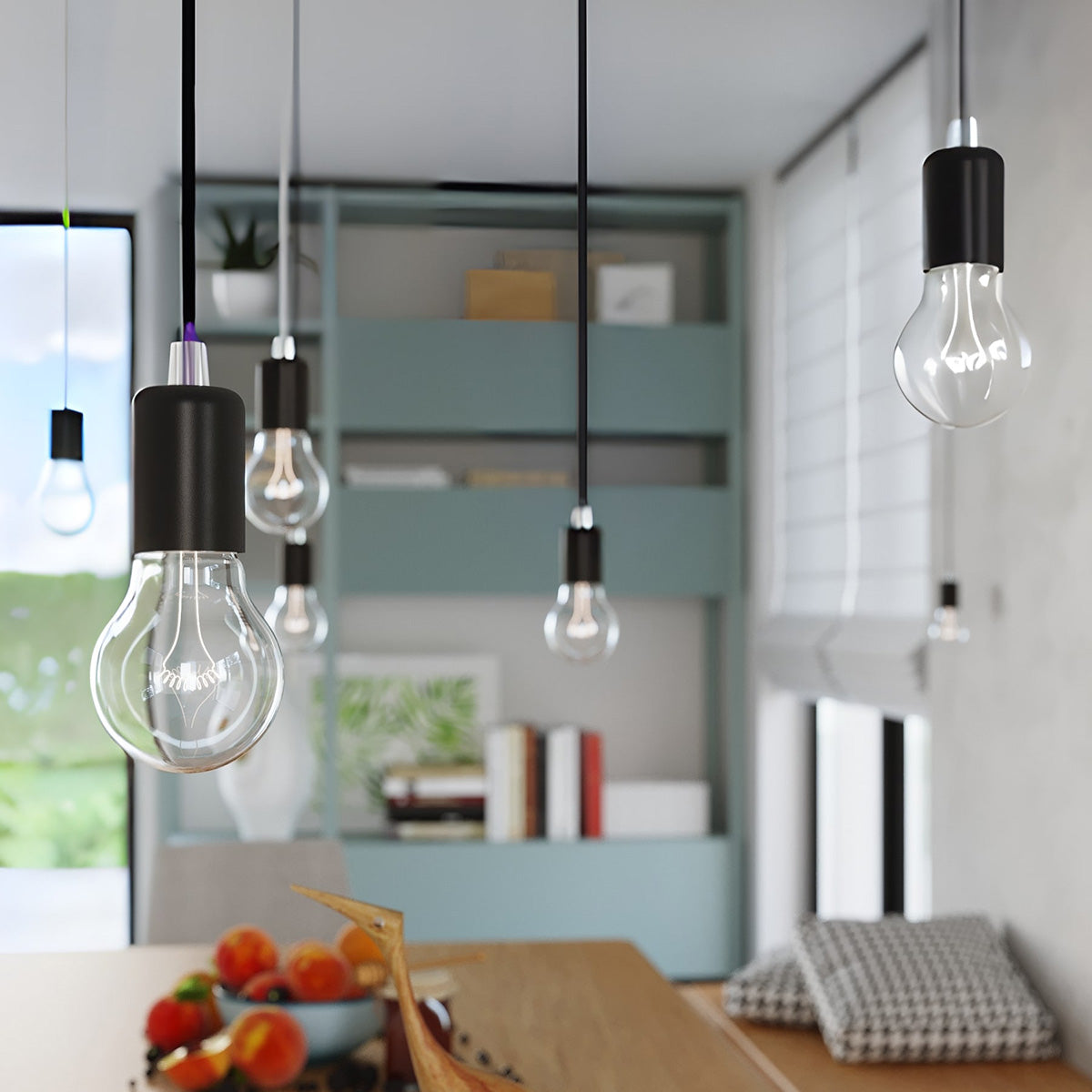 Pendellampe EDISON sort - Billede 10
