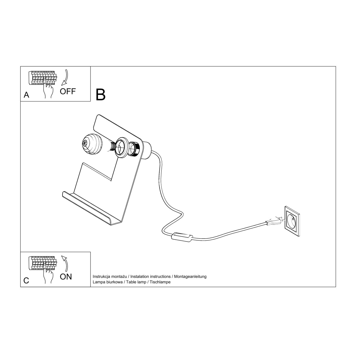Bordlampe INCLINE hvid - Billede 5