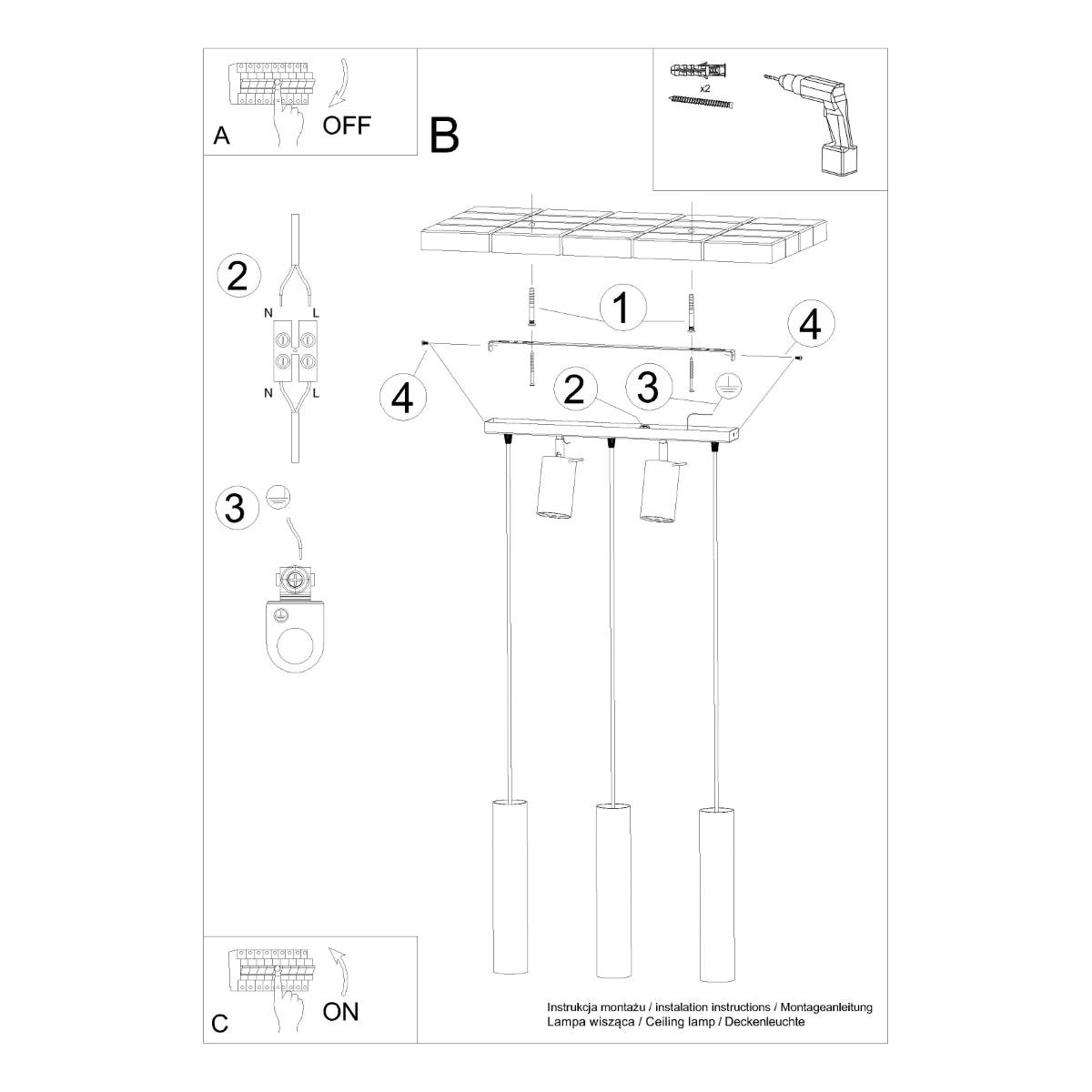 Pendellampe RING 3 hvid - Billede 5