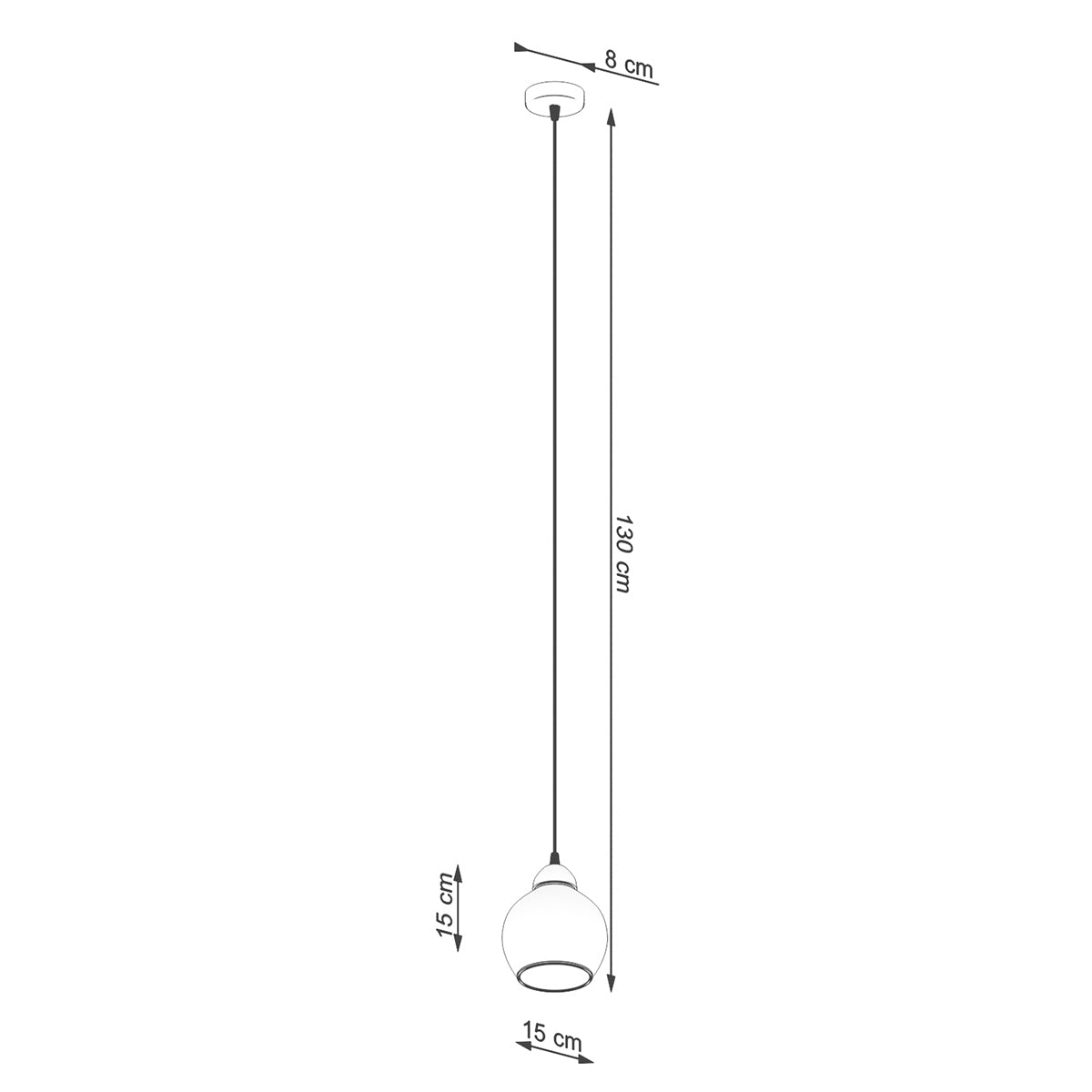 Pendellampe ALINO 1 sort - Billede 4