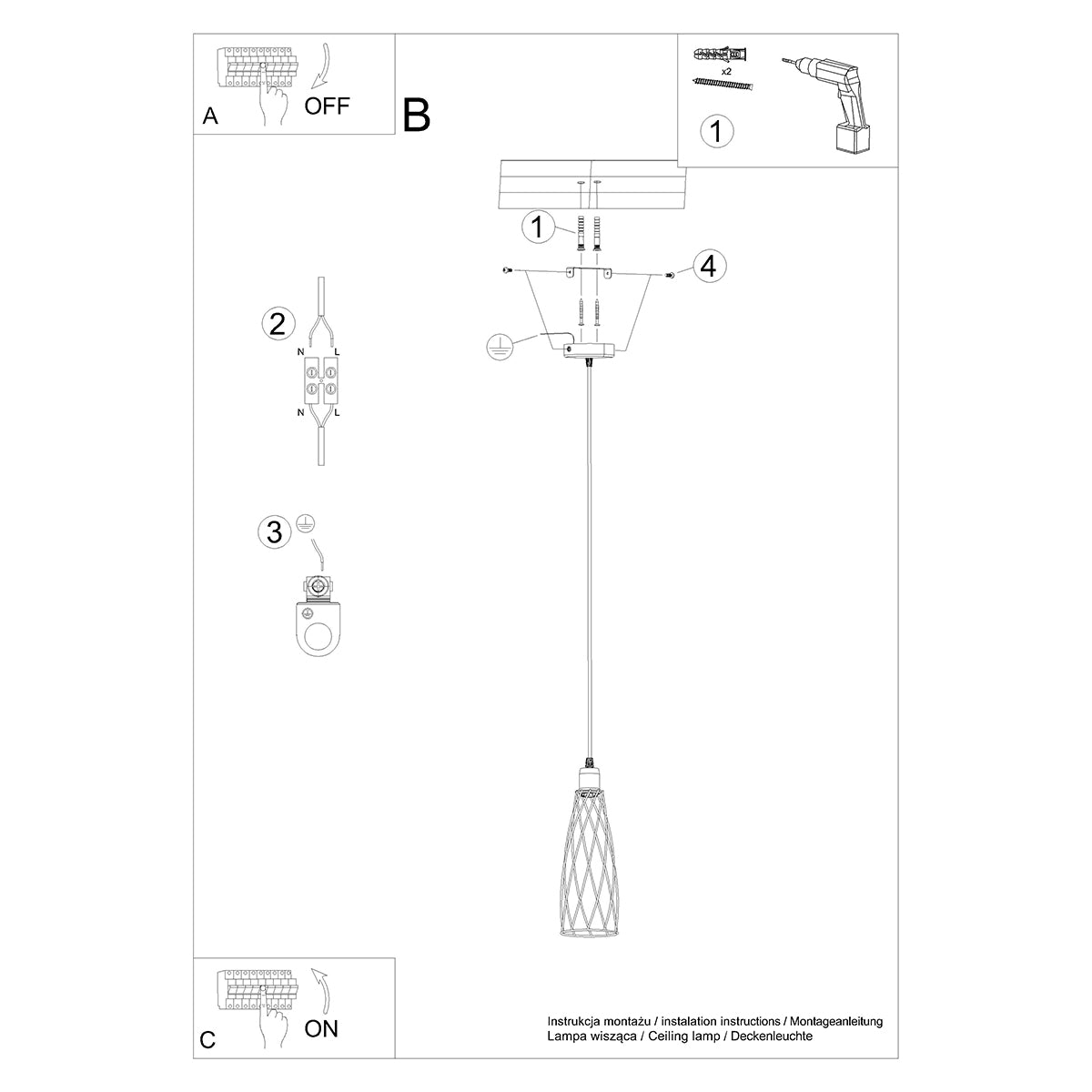 Pendel SUBA 1 sort - Billede 6