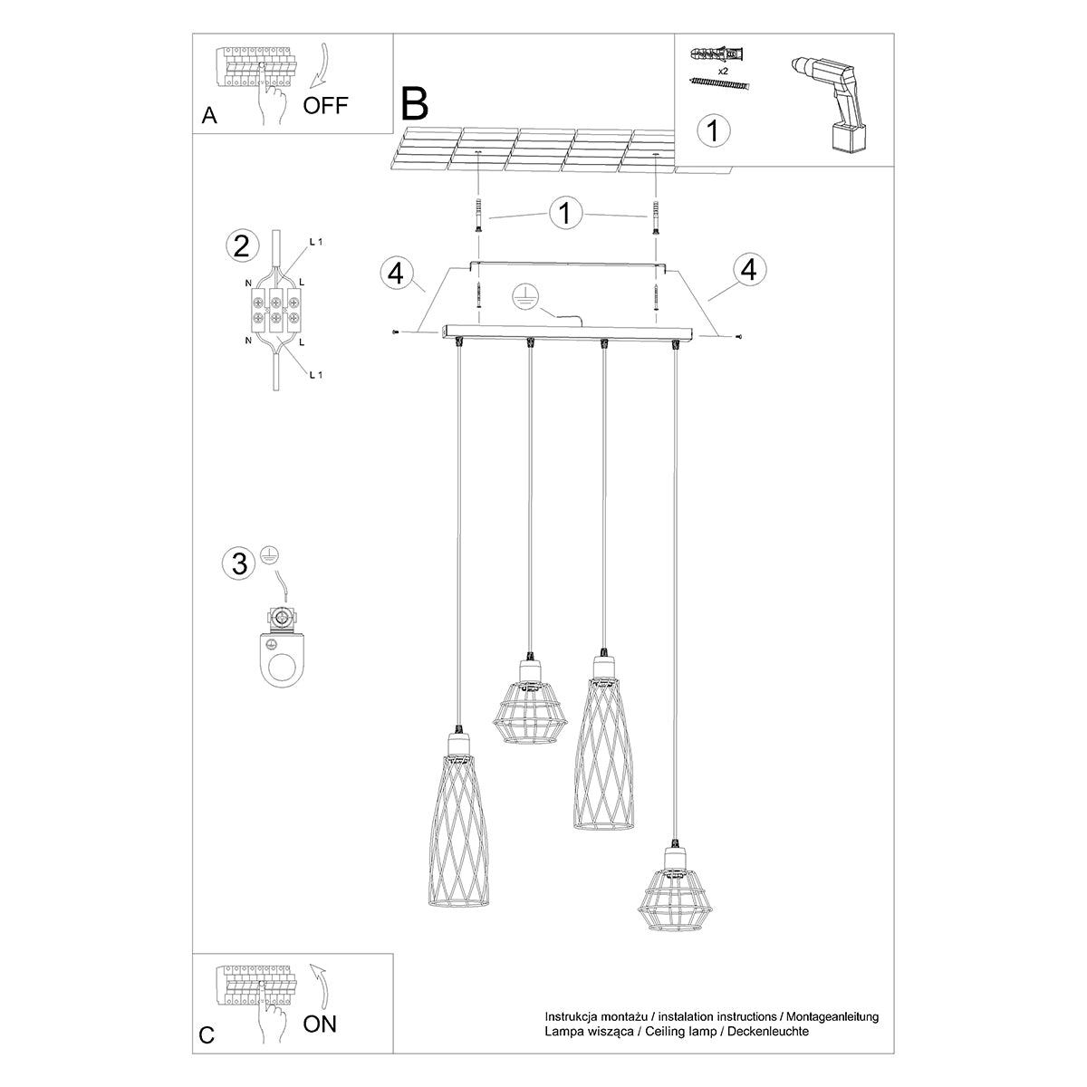 Pendel SUBA 4L sort - Billede 6