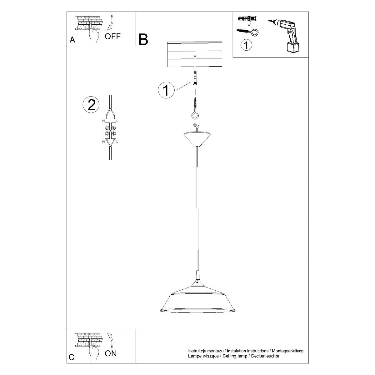 Pendellampe FRIKA hvid - Billede 14