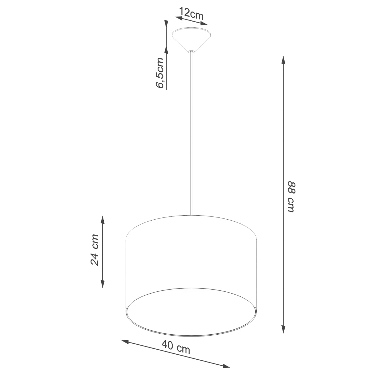 Pendel NOVA 40 hvid - Billede 8