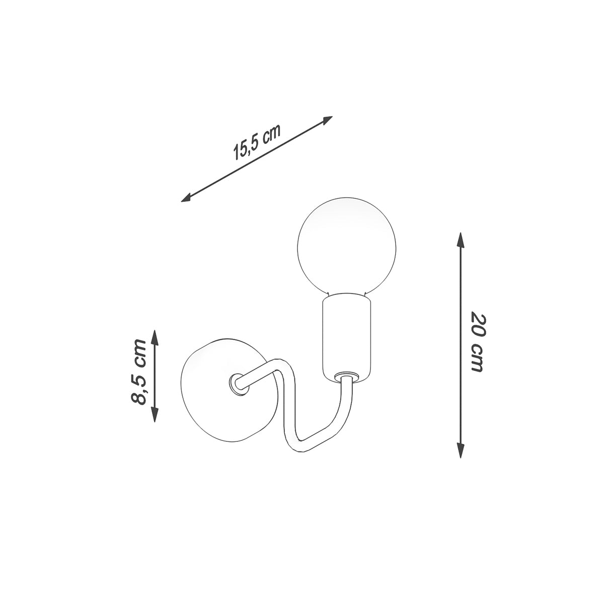 Væglampe VECTOR sort - Billede 6
