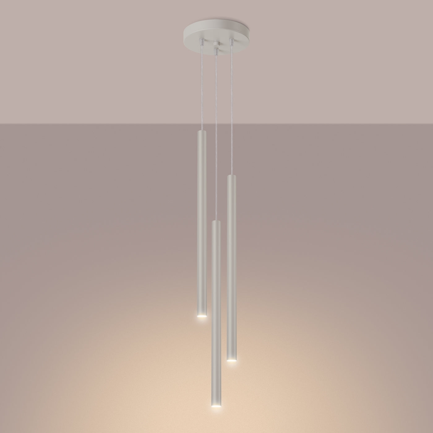 Pendel PASTELO 3P beige - Hovedbillede