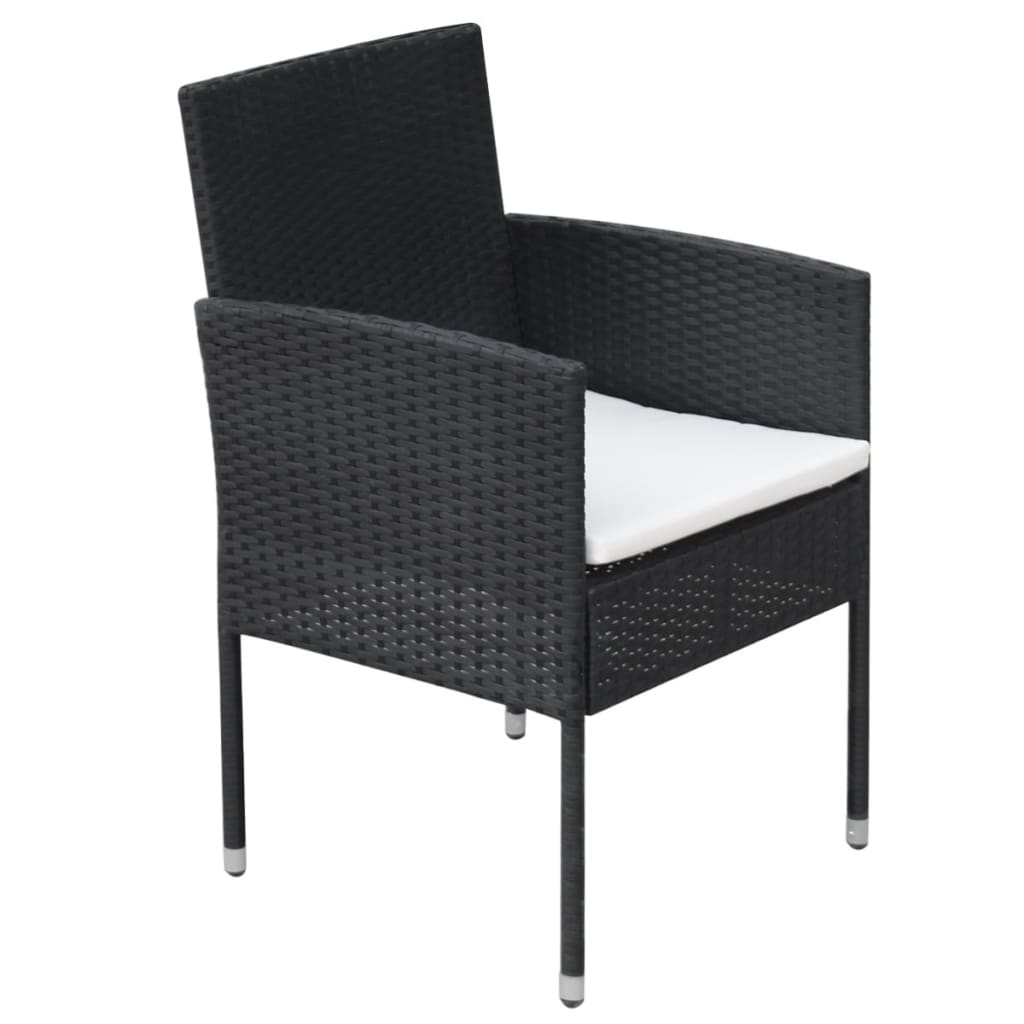 Udendørs Spisebordssæt 9 Dele Med Hynder Polyrattan