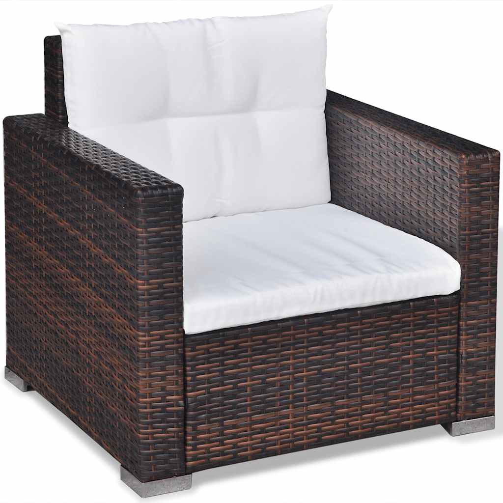 Havesofasæt I 17 Dele I Polyrattan (Kun I Uk/Ie/Fi/No)