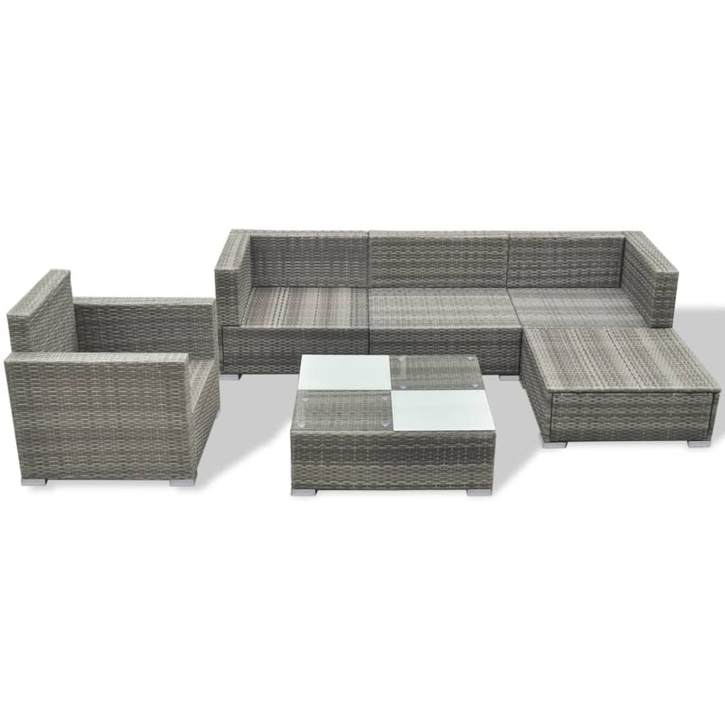 Havesofasæt I 17 Dele I Polyrattan (Kun I Uk/Ie/Fi/No)