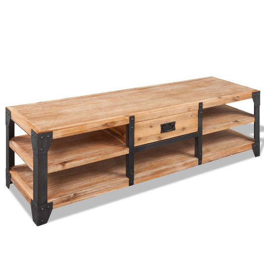 Tv-Bord Massivt Akacietræ 140X40X45 Cm