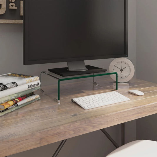 Tv-Bord/Monitorstander Klar Glas