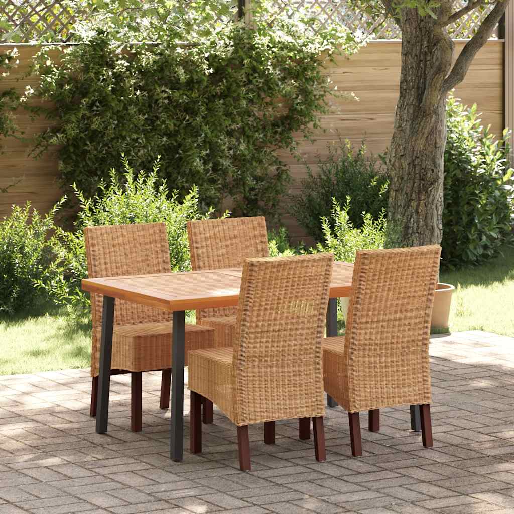 Spisebordsstole 6 Stk. Naturligt Rattan Brun