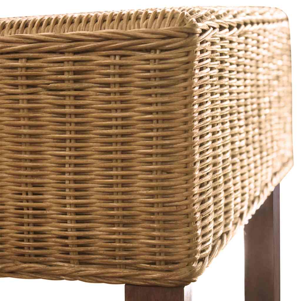 Spisebordsstole 6 Stk. Naturligt Rattan Brun