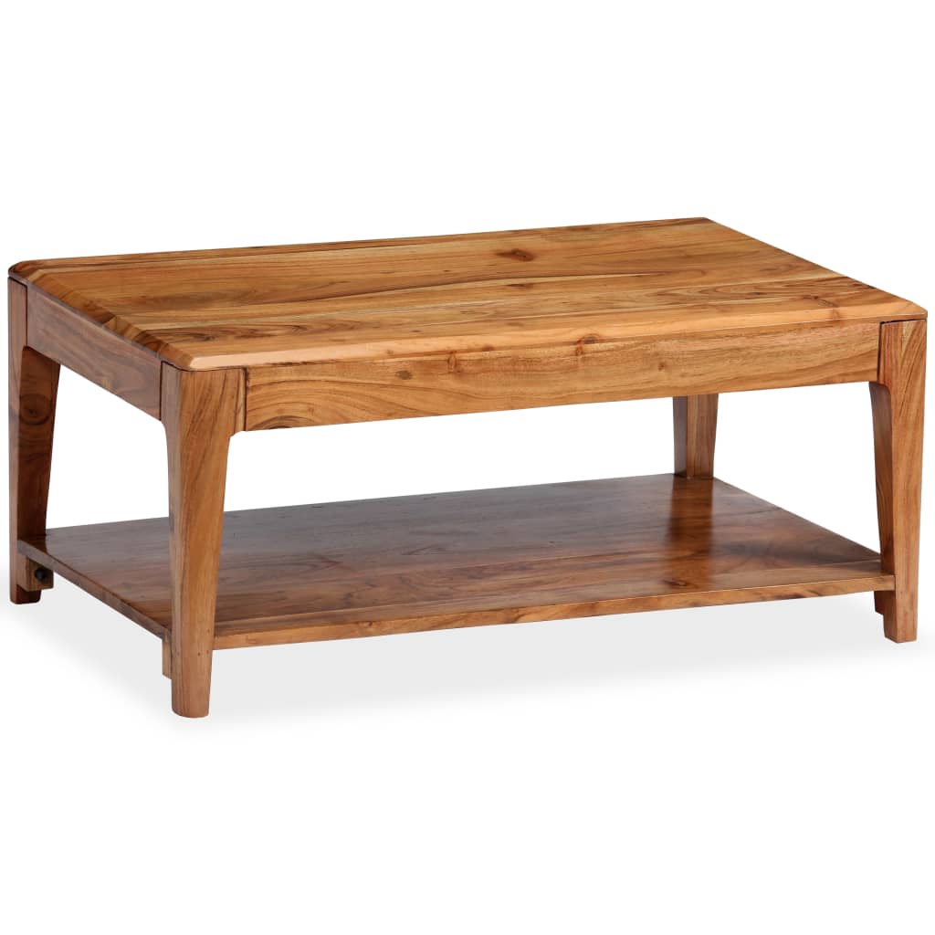 Sofabord Massivt Træ 88 X 50 X 38 Cm