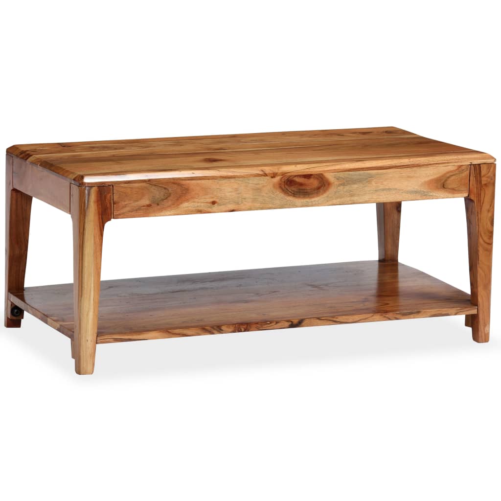 Sofabord Massivt Træ 88 X 50 X 38 Cm