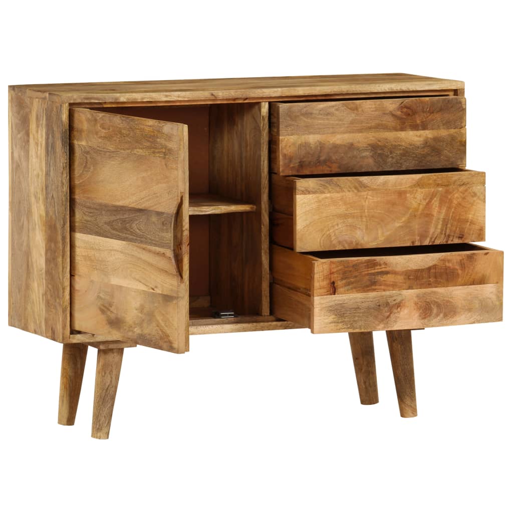 Skænk 90x30x69 Cm Massivt Mangotræ - Billede 5