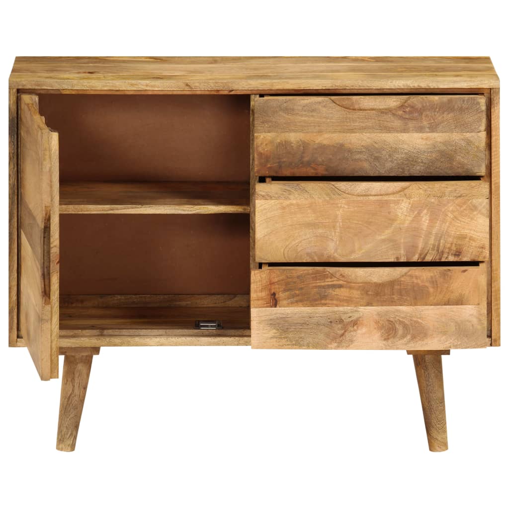 Skænk 90x30x69 Cm Massivt Mangotræ - Billede 7