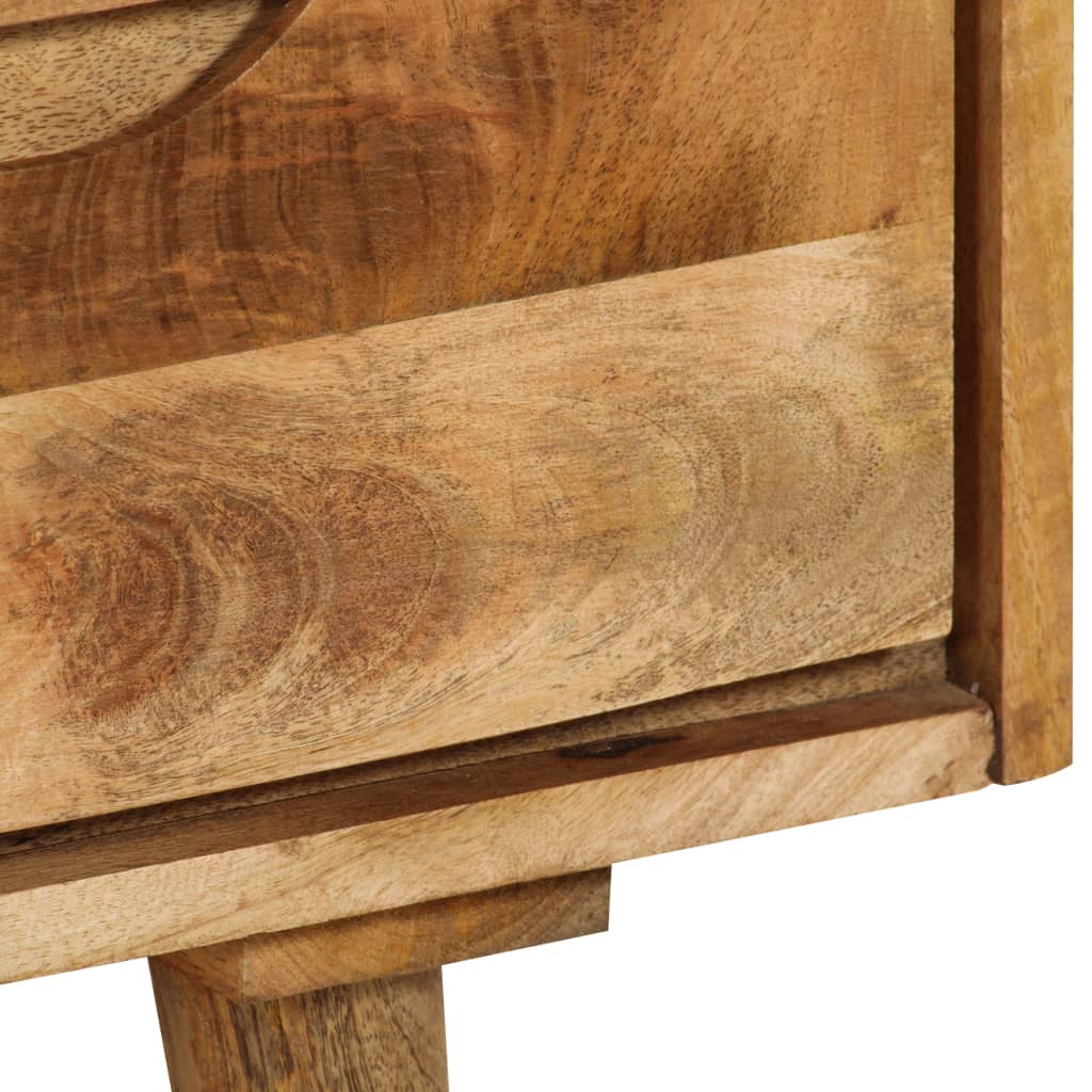 Skænk 90x30x69 Cm Massivt Mangotræ - Billede 9