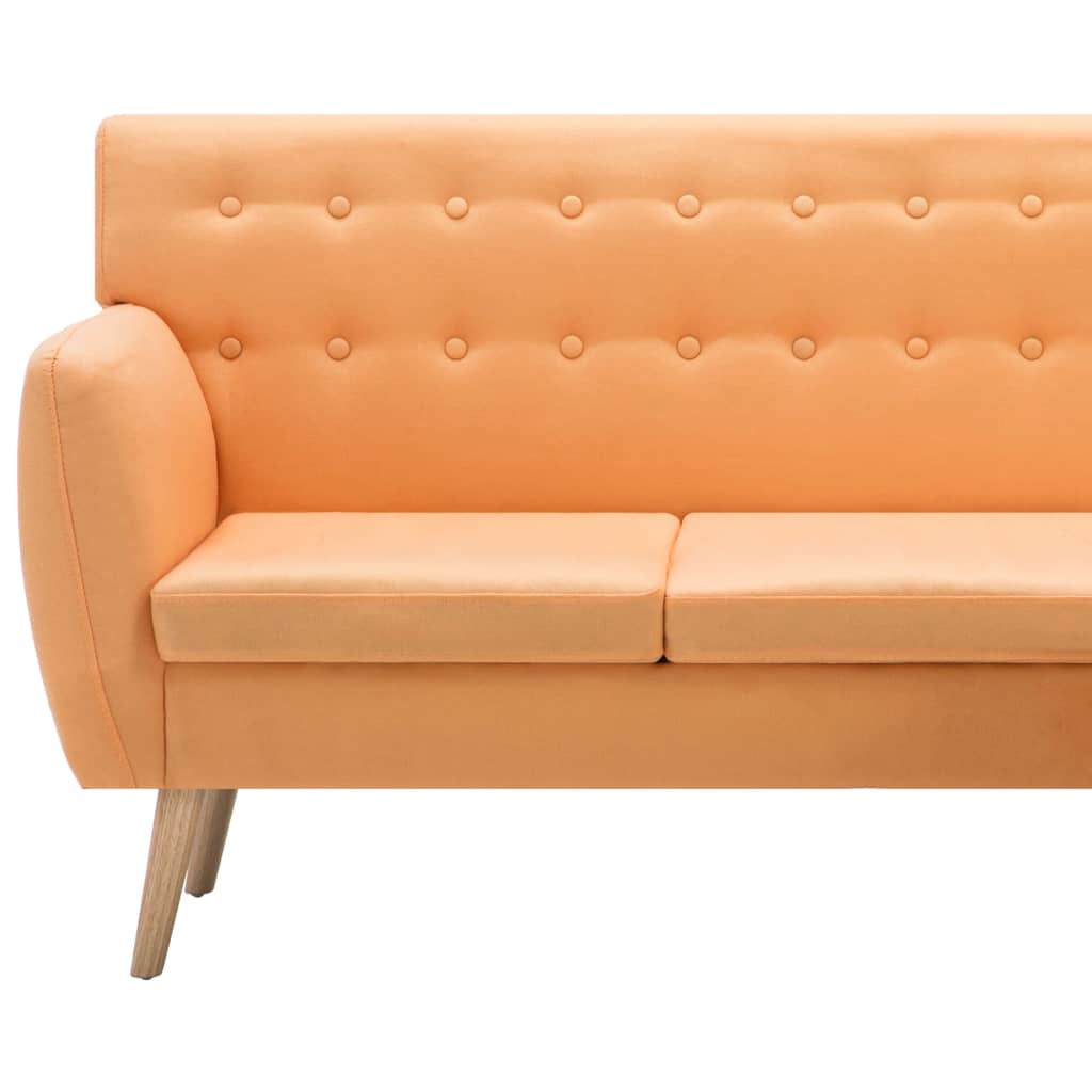 L-formet Sofa 171,5x138x81,5 Cm Stofbetræk Orange - Billede 7