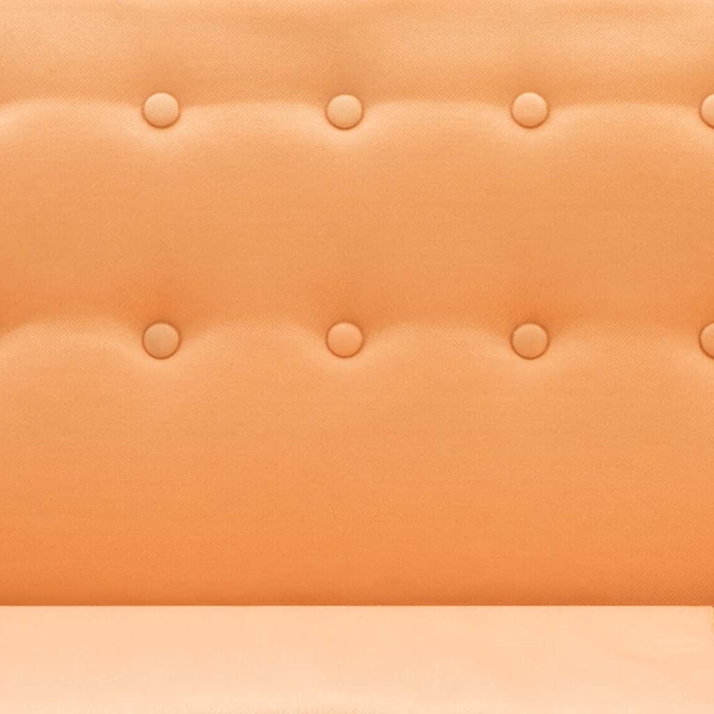 L-formet Sofa 171,5x138x81,5 Cm Stofbetræk Orange - Billede 8