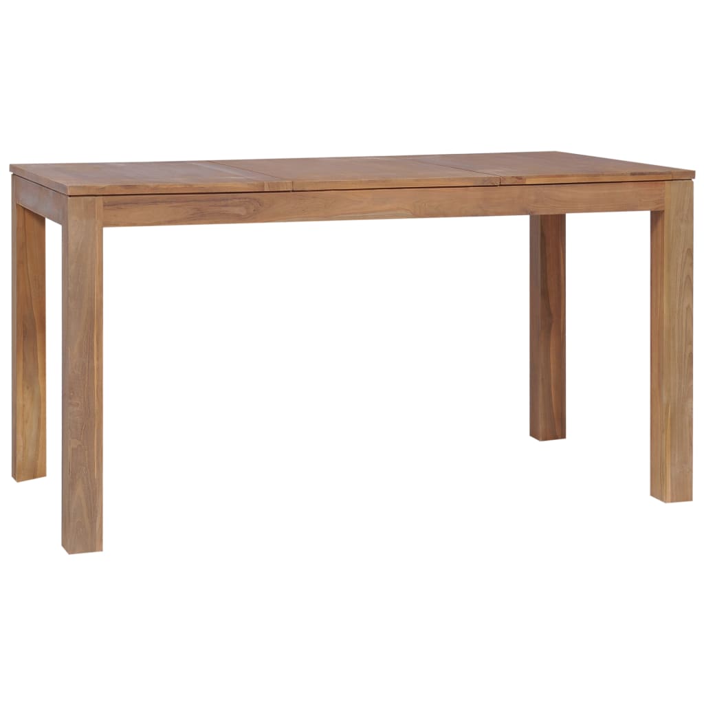 Spisebord Massivt Teaktræ Naturlig Finish