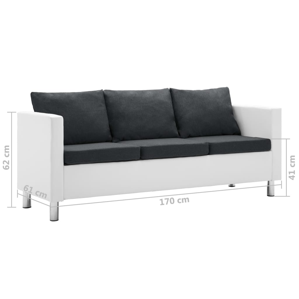 3-Personers Sofa Kunstlæder