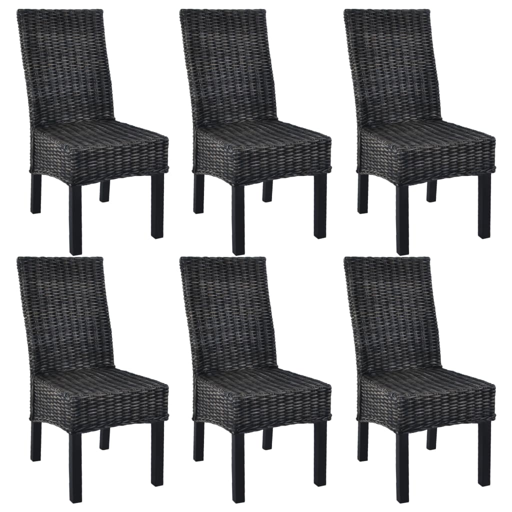 Spisebordsstole Kubu-rattan Og Mahogni-/mangotræ