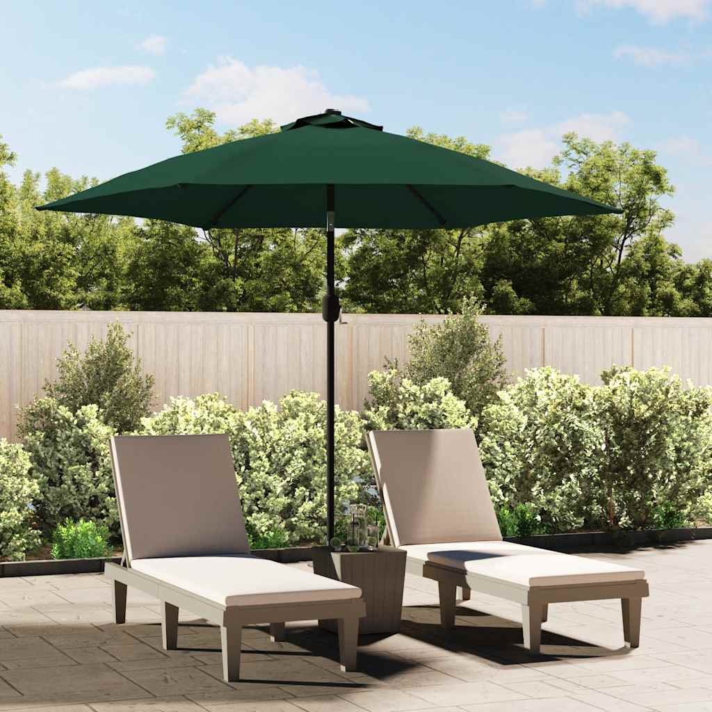 Parasol M. Led-Lys + Stålstang 300 Cm