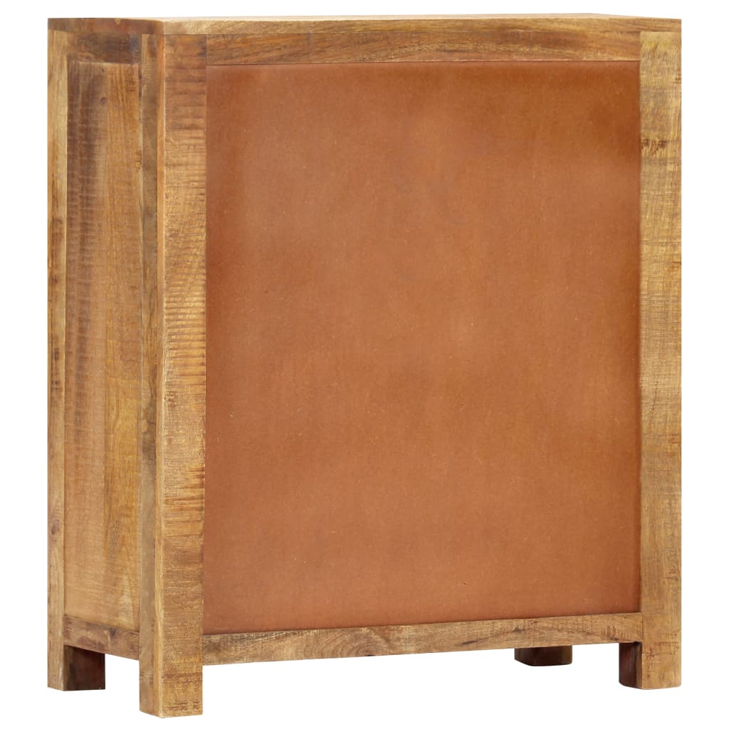 Skænk 65X30X75 Cm Massivt Ru Mangotræ