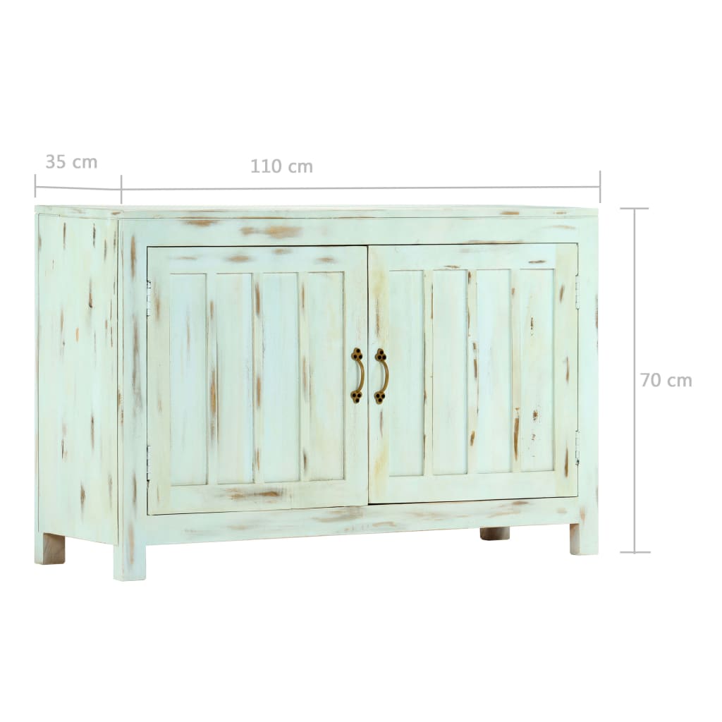 Skænk 110X35X70 Cm Massivt Mangotræ