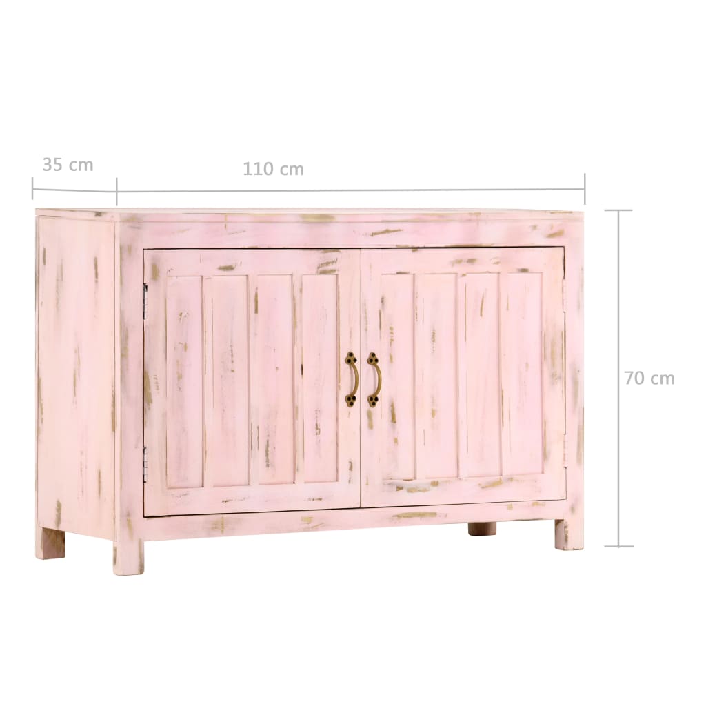 Skænk 110X35X70 Cm Massivt Mangotræ
