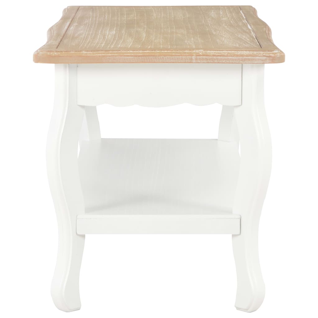 Sofabord 87,5X42X44 Cm Massivt Fyrretræ Og Brun