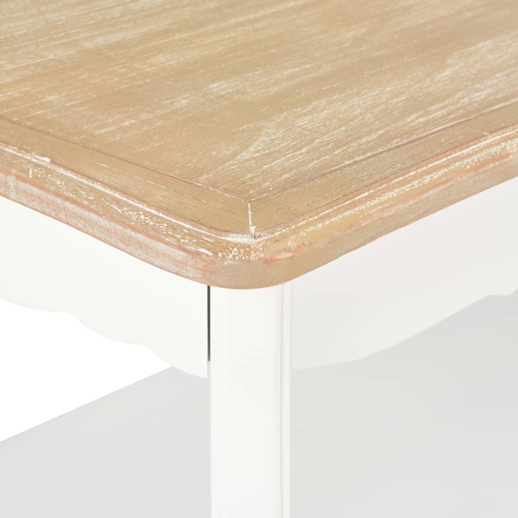 Sofabord 87,5X42X44 Cm Massivt Fyrretræ Og Brun