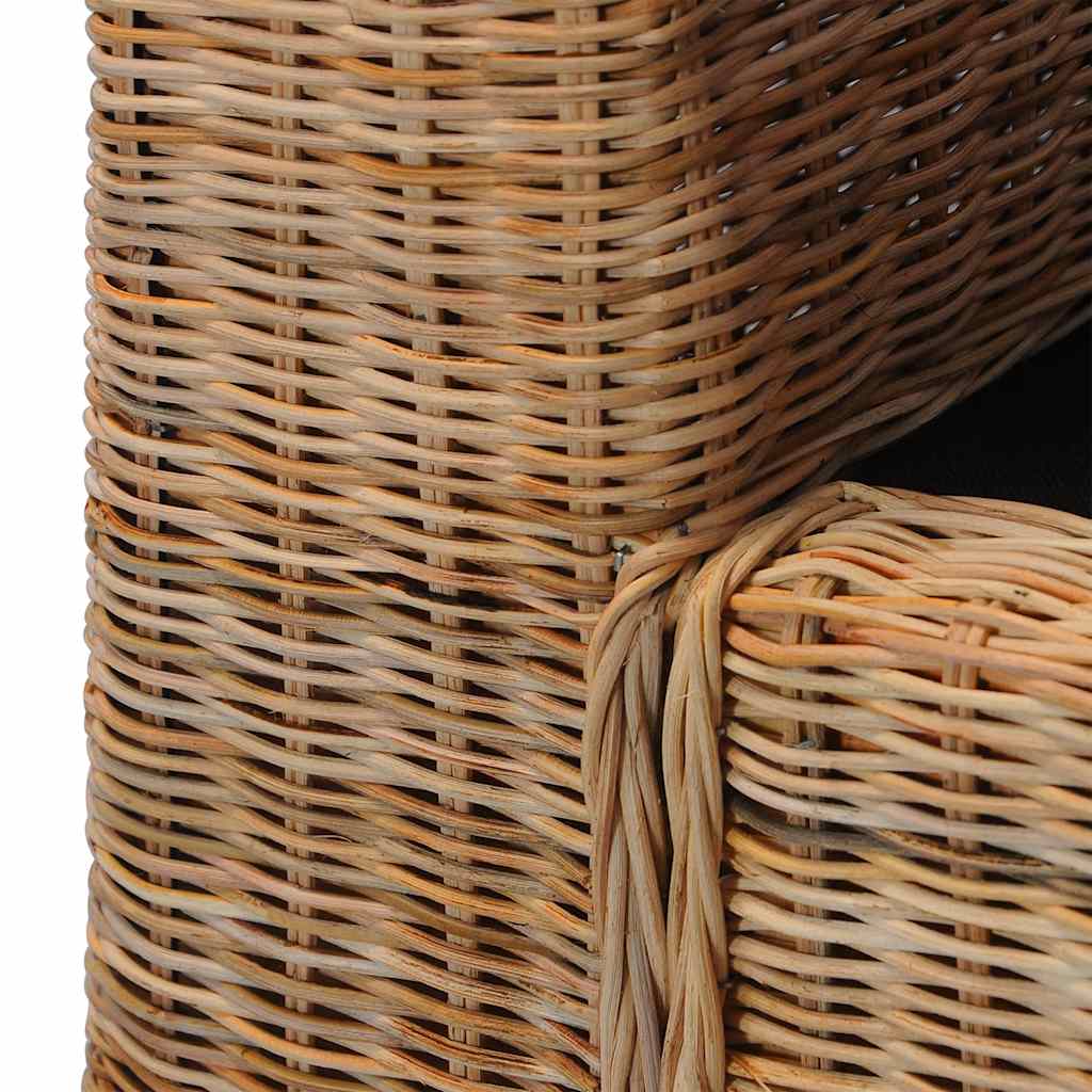 Lænestol Med Hynder Naturlig Rattan - Billede 6