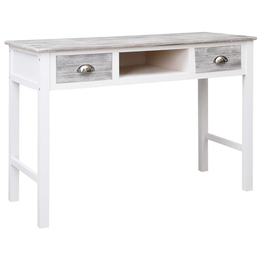 Skrivebord 110 X 45 X 76 Cm Træ Grå