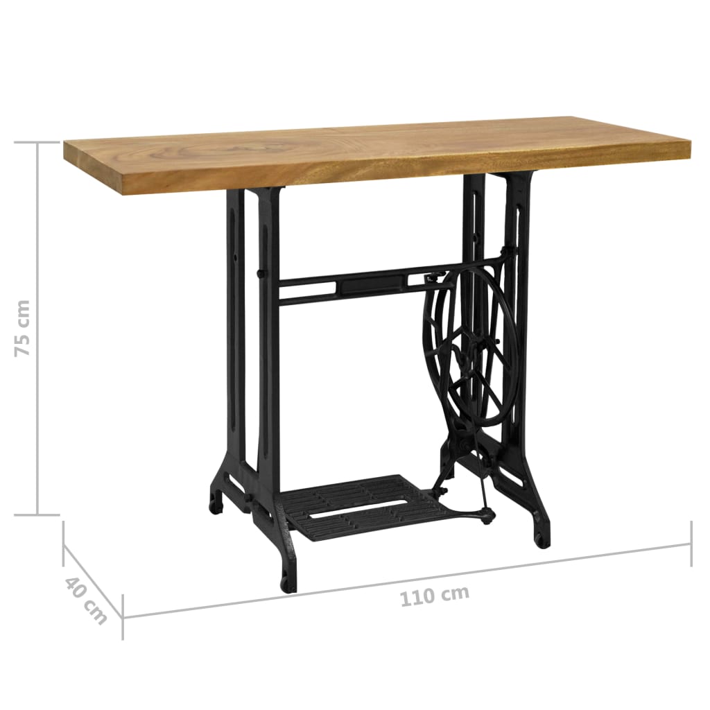 Konsolbord Med Symaskinebase 110 X 40 X 75 Cm