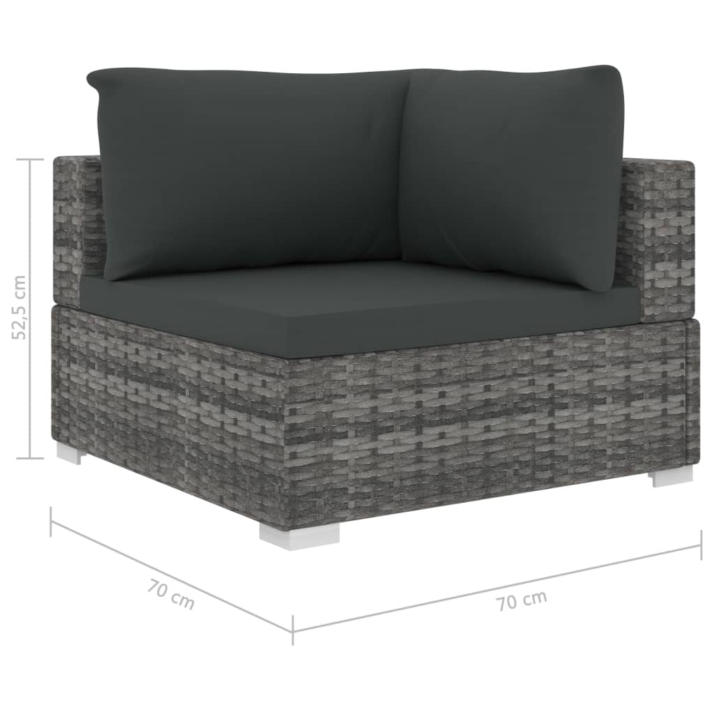 Loungesæt Til Haven 10 Dele Med Hynder Polyrattan
