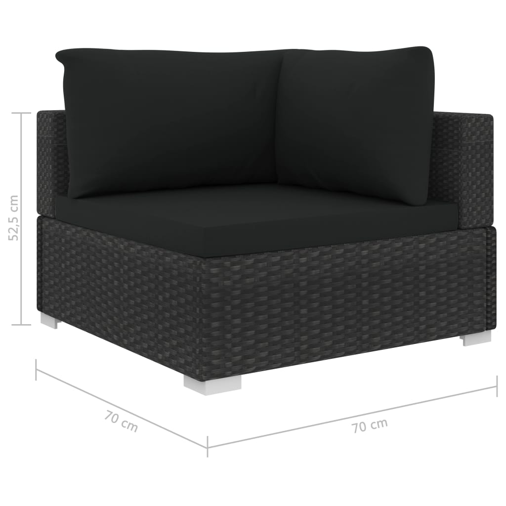 Loungesæt Til Haven 10 Dele Med Hynder Polyrattan