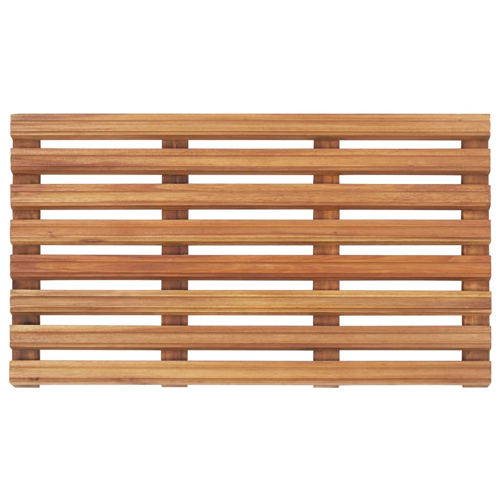 Bademåtter 2 Stk. 56 X 37 Cm Massivt Akacietræ - Billede 4