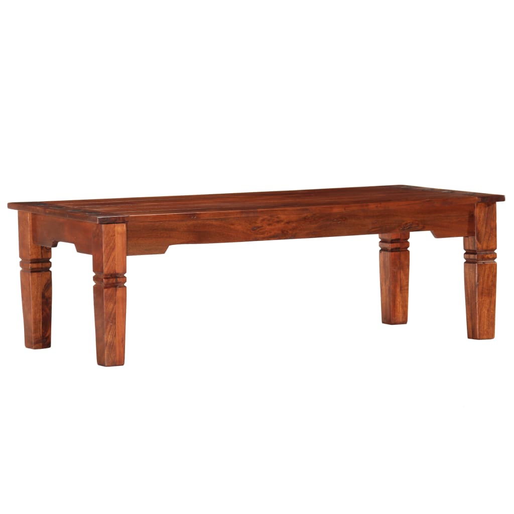 Sofabord 110x50x35 Cm Massivt Akacietræ - Billede 7