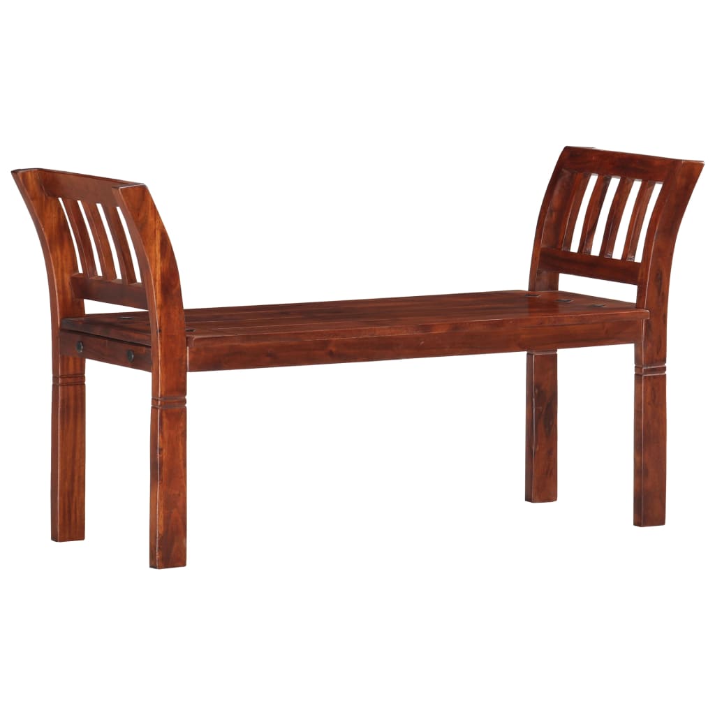 Bænk 111 Cm Massivt Akacietræ - Billede 8