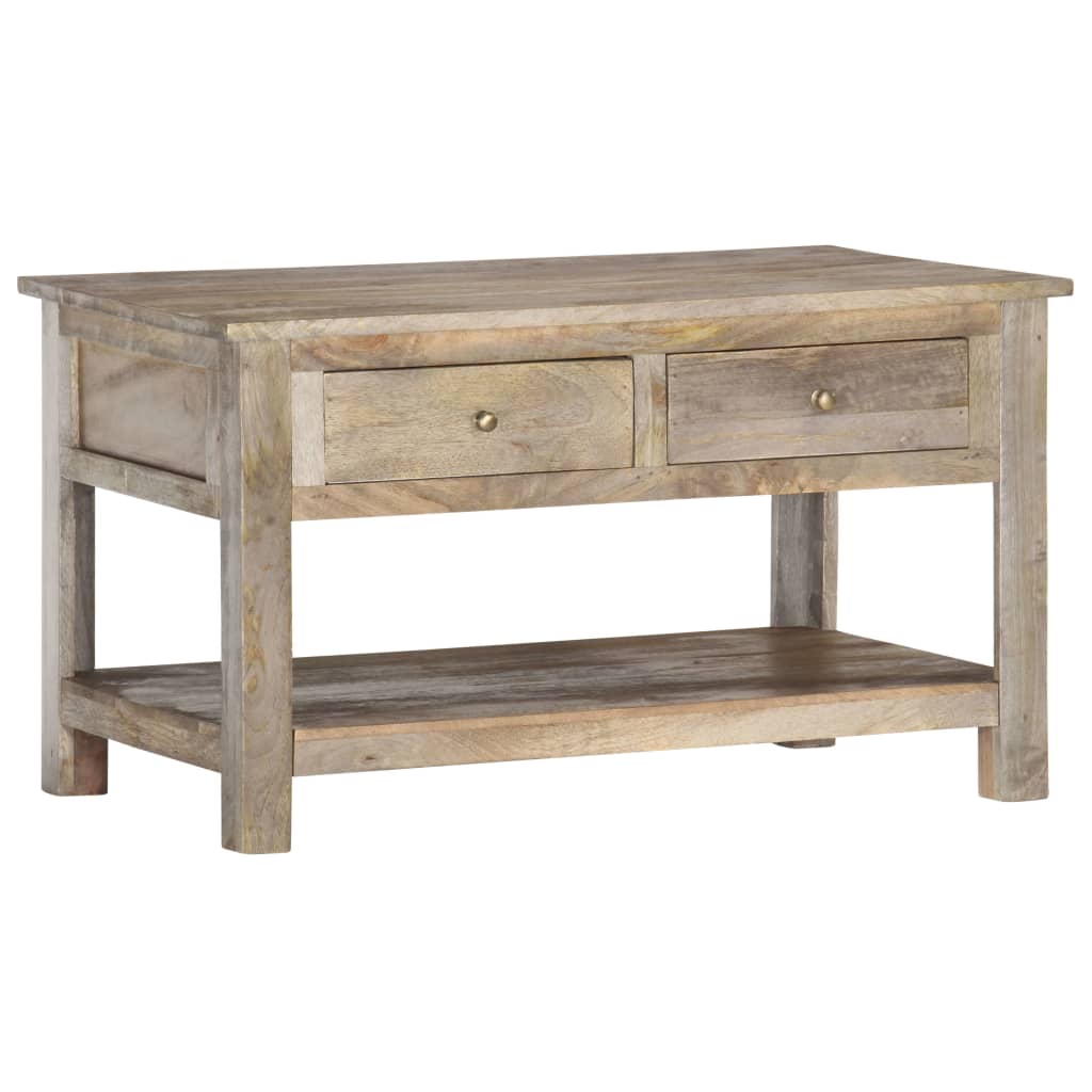 Sofabord 82X52X47 Cm Massivt Mangotræ