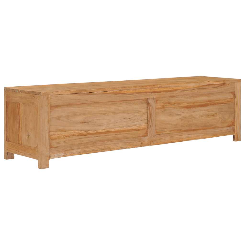 Tv-bord 115x30x35 Cm Massivt Teaktræ - Billede 5