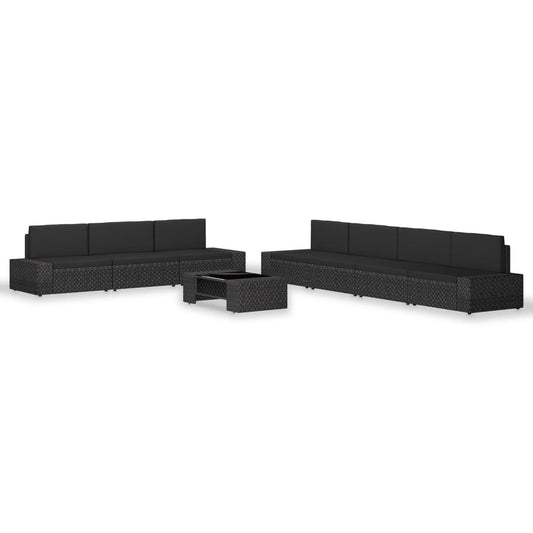 Loungesæt Til Haven 8 Dele Polyrattan