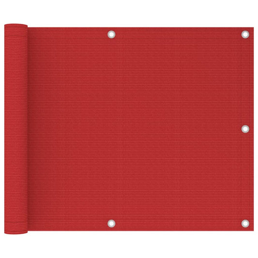 Altanafskærmning Hdpe Rød