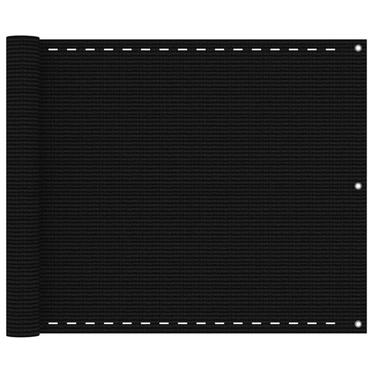 Altanafskærmning Hdpe Sort