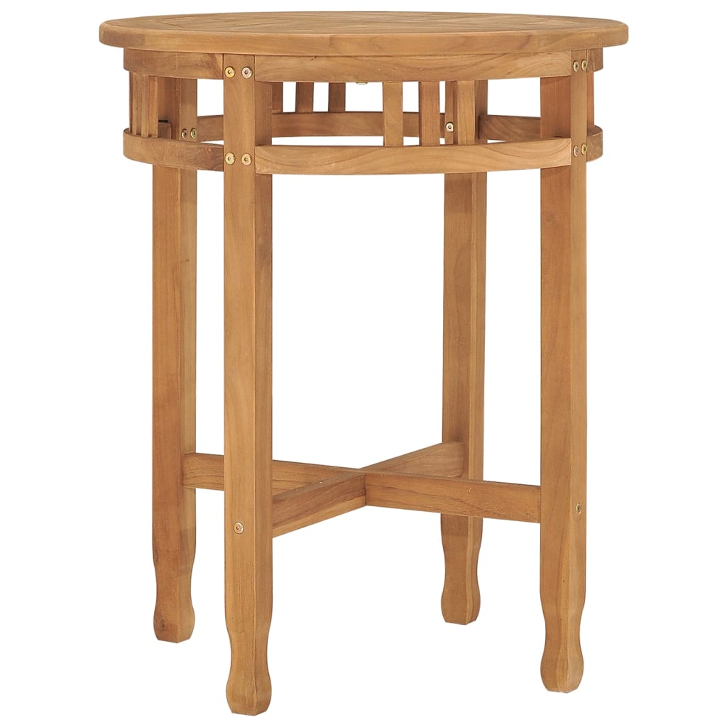 Bistrobord Ø60x75,5 Cm Massivt Teaktræ - Hovedbillede