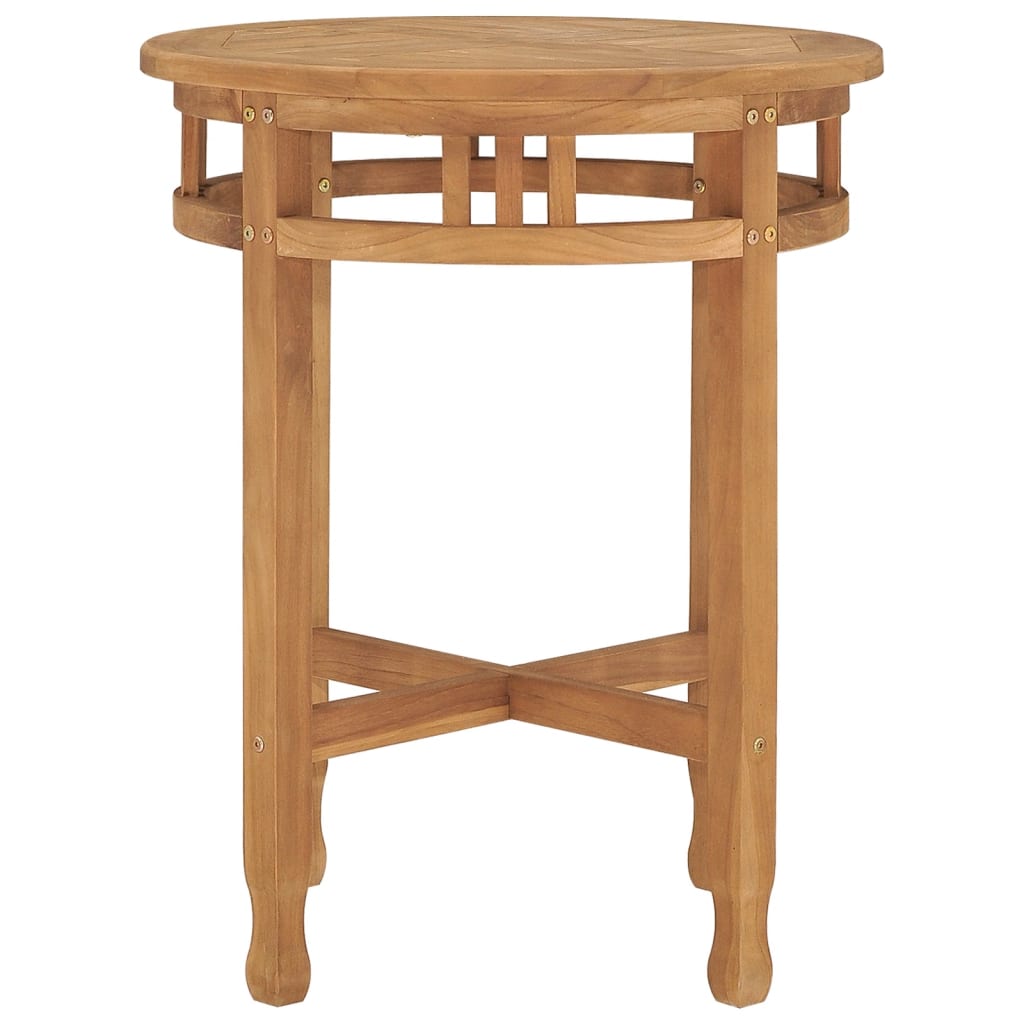 Bistrobord Ø60x75,5 Cm Massivt Teaktræ - Billede 3