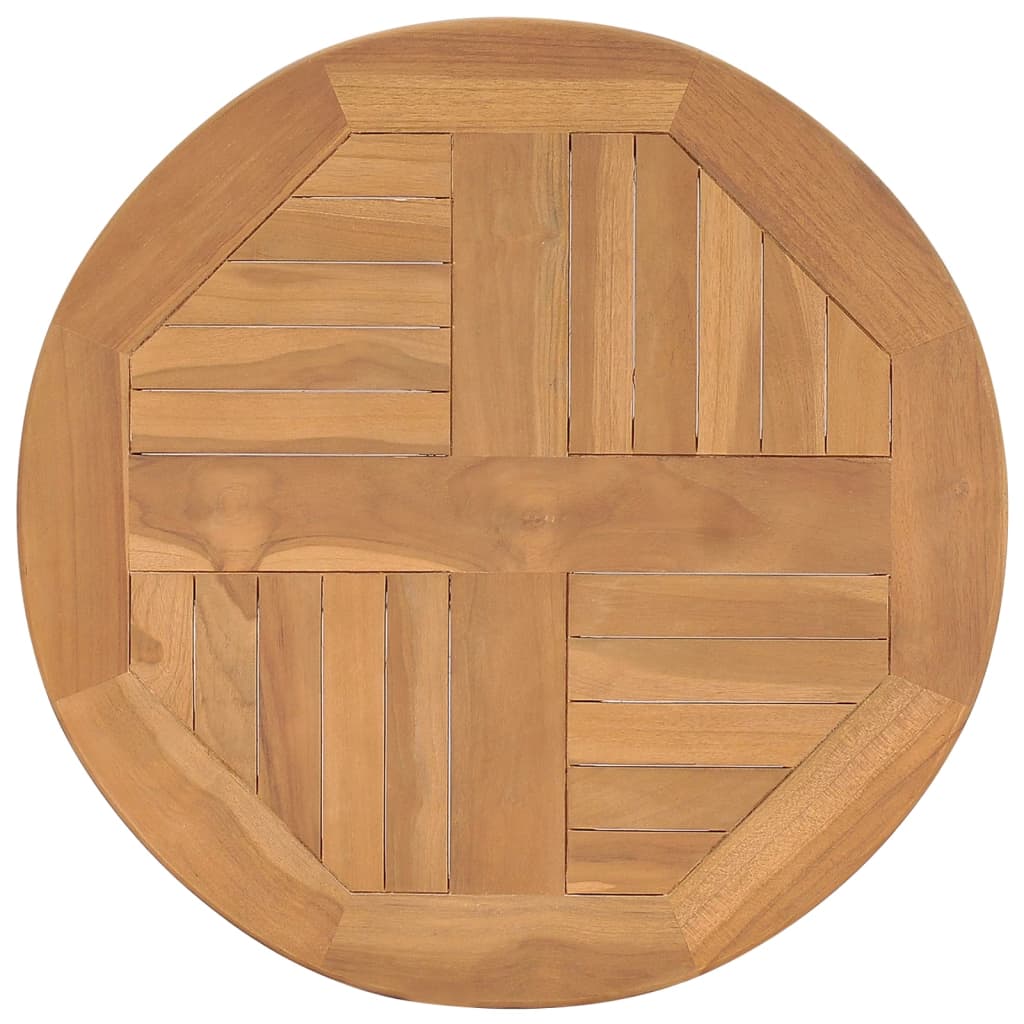 Bistrobord Ø60x75,5 Cm Massivt Teaktræ - Billede 4